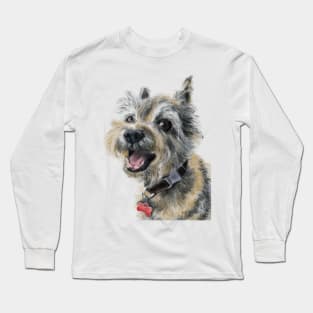 A Happy Smiling Cairn Terrier Long Sleeve T-Shirt